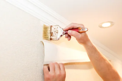 Pose de papier peint à Sainte-Agathe — revêtements muraux et toiles de verre